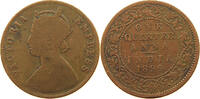 INDIA BRITISH 1/4 ANNA VICTORIA (1837-1901) -