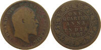 INDIA BRITISH 1/4 ANNA EDWARD VII. (1901 - 1910) -
