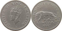 INDIA BRITISH 1/4 RUPEE GEORGE VI. (1936-1952) -