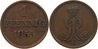 BRAUNSCHWEIG CALENBERG HANNOVER 1 PFENNIG Georg V. 1851-1866 -