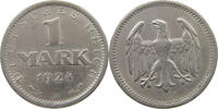 WEIMARER REPUBLIK 1 MARK 1924 A SS+ 209.18 元  ＋  58.49 元 运费