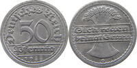 WEIMARER REPUBLIK 50 PFENNIG DOPPELSCHLAG 2 IM DATUM -