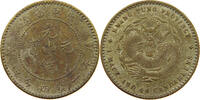 CHINA EMPIRE KWANGTUNG 20 CENTS KWANGTUNG Y.201A COPPER TIMELY RESTRIKE -