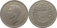 NEW ZEALAND 1/2 CROWN GEORGE VI. (1936-1952) -