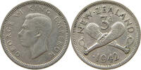 NEW ZEALAND 3 PENCE GEORGE VI. (1936-1952) -