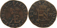 SPANISH NETHERLANDS BRABANT DUBBELE DENIER Albert Isabella (1598-1621) -