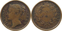 STRAITS SETTLEMENTS 1/2 CENT VICTORIA (1837-1901) EAST INDIA COMPANY -