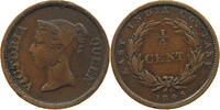 STRAITS SETTLEMENTS 1/4 CENT VICTORIA (1837-1901) EAST INDIA COMPANY -