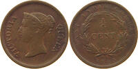 STRAITS SETTLEMENTS 1/4 CENT VICTORIA (1837-1901) EAST INDIA COMPANY -