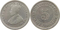 STRAITS SETTLEMENTS 5 CENTS GEORGE V. (1910-1936) -