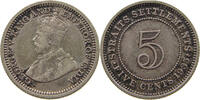 STRAITS SETTLEMENTS 5 CENTS GEORGE V. (1910-1936) -