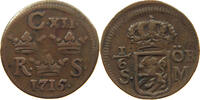 SWEDEN 1/6 ÖRE KARL XII. (1697-1718) -