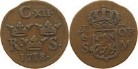 SWEDEN 1/6 ÖRE KARL XII. (1697-1718) -