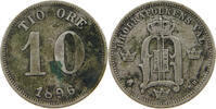 SWEDEN 10 ÖRE 1896 OSCAR II. (1872-1907) S 41.71 元  ＋  58.31 元 运费