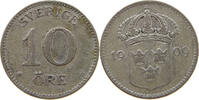 SWEDEN 10 ÖRE GUSTAV V. (1907-1950) -