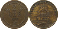 SWEDEN 2 ÖRE 1879 OSCAR II. (1872-1907) SS- 41.71 元  ＋  58.31 元 运费
