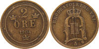 SWEDEN 2 ÖRE 1904 OSCAR II. (1872-1907) S-SS 41.71 元  ＋  58.31 元 运费