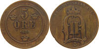 SWEDEN 5 ÖRE 1884 OSCAR II. (1872-1907) S 41.71 元  ＋  58.31 元 运费