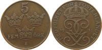 SWEDEN 5 ÖRE GUSTAV V. (1907-1950) -