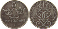 SWEDEN 5 ÖRE GUSTAV V. (1907-1950) -