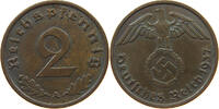 DRITTES REICH 2 REICHSPFENNIG 1937 A SS+ 58.57 元  ＋  58.49 元 运费