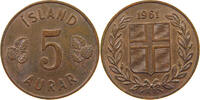 ICELAND 5 AURAR 1961 SS-VZ 66.94 元  ＋  58.49 元 运费