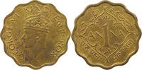 INDIA BRITISH 1 ANNA GEORGE VI. (1936-1952) -