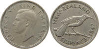 NEW ZEALAND 6 PENCE GEORGE VI. (1936-1952) -