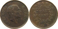 SARAWAK 1 CENT CHARLES V. BROOKE (1917-1946) -