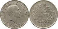 SARAWAK 10 CENTS CHARLES V. BROOKE (1917-1946) -