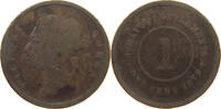 STRAITS SETTLEMENTS 1 CENT VICTORIA (1837-1901) -