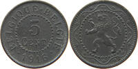 BELGIUM 5 CENTIMES ALBERT I. 1909-1934 -