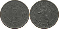 BELGIUM 5 CENTIMES ALBERT I. 1909-1934 -
