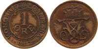 DENMARK 1 ÖRE FREDERIK VIII. (1906-1912) -