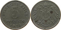 ERSATZMÜNZEN DES 1. WELTKRIEGS 5 PFENNIG DIE ERROR -