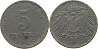 ERSATZMÜNZEN DES 1. WELTKRIEGS 5 PFENNIG DIE ERROR -