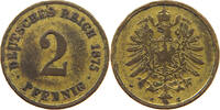 KAISERREICH 2 PFENNIG VERGOLDET -