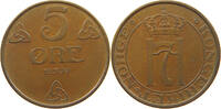 NORWAY 5 ÖRE HAAKON VII. (1905-1957) -