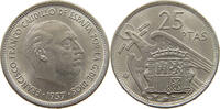 SPAIN 25 PESETAS 1957 69 FRANCISCO FRANCO (1939-1975) VZ 83.67 元  ＋  58.49 元 运费
