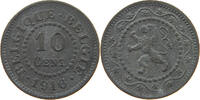BELGIUM 10 CENTIMES ALBERT I. 1909-1934 -