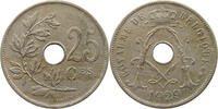BELGIUM 25 CENTIMES ALBERT I. 1909-1934 -