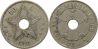 CONGO BELGIAN 10 CENTIMES 1911 ALBERT I. 1909-1934 SS 83.67 元  ＋  58.49 元 运费
