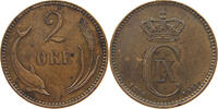 DENMARK 2 ÖRE CHRISTIAN IX. (1863-1906) -