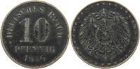 ERSATZMÜNZEN DES 1. WELTKRIEGS 10 PFENNIG EISEN -