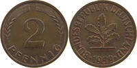 BRD 2 PFENNIG 1959 F VZ 58.57 元  ＋  58.49 元 运费