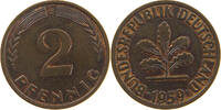 BRD 2 PFENNIG 1959 F VZ 58.57 元  ＋  58.49 元 运费