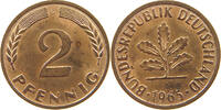 BRD 2 PFENNIG 1965 G VZ 58.57 元  ＋  58.49 元 运费