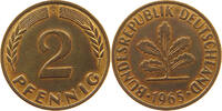 BRD 2 PFENNIG 1965 G VZ 58.57 元  ＋  58.49 元 运费