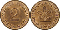 BRD 2 PFENNIG 1966 G VZ 58.57 元  ＋  58.49 元 运费