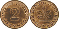 BRD 2 PFENNIG 1966 G VZ 58.57 元  ＋  58.49 元 运费